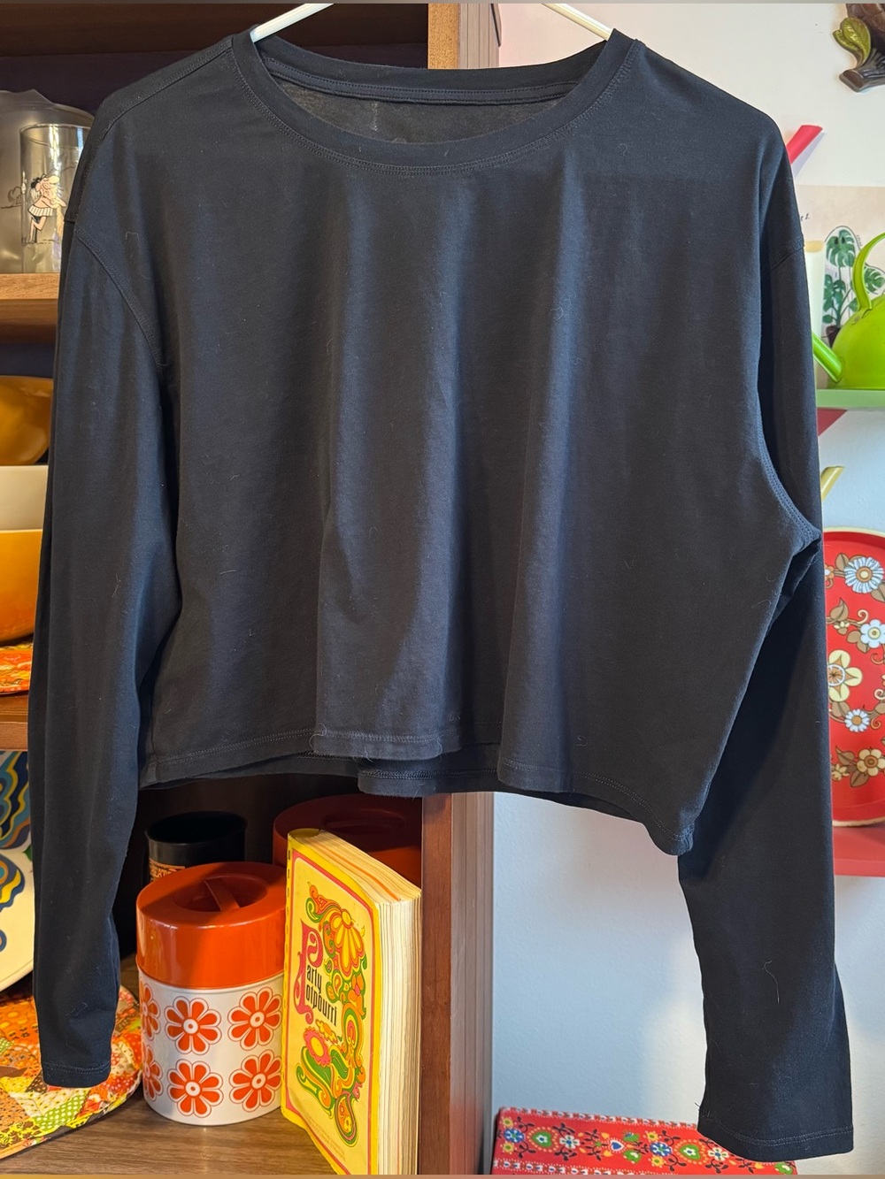 CRZ Yoga Pima cotton long sleeve crop top